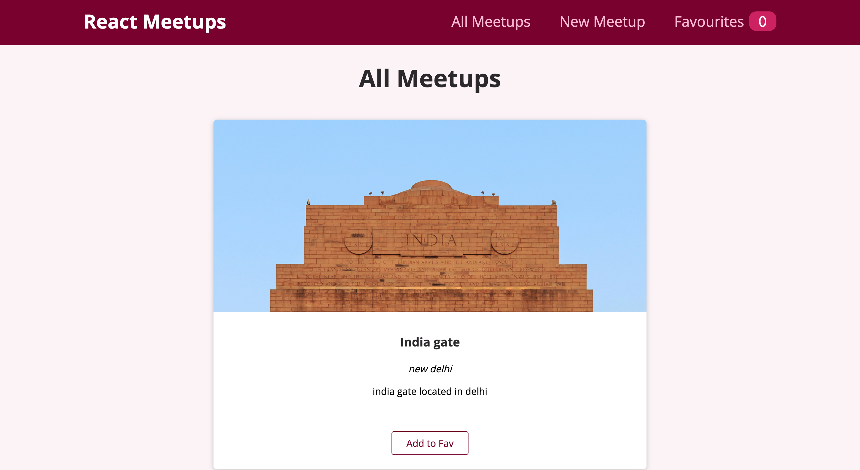 React Meetups